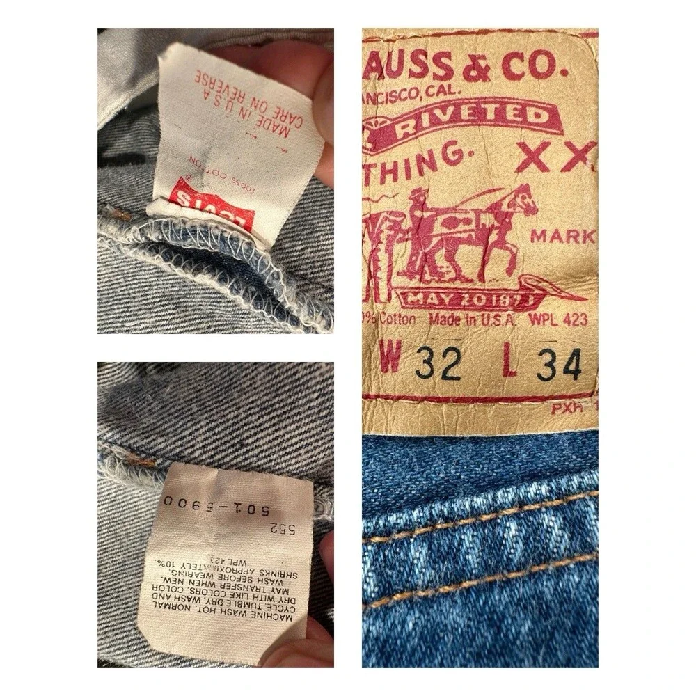 Vtg 90s‎ Levi's 501xx Denim Buttonfly Jeans 32x30 Mint   Med Wash Made in USA
